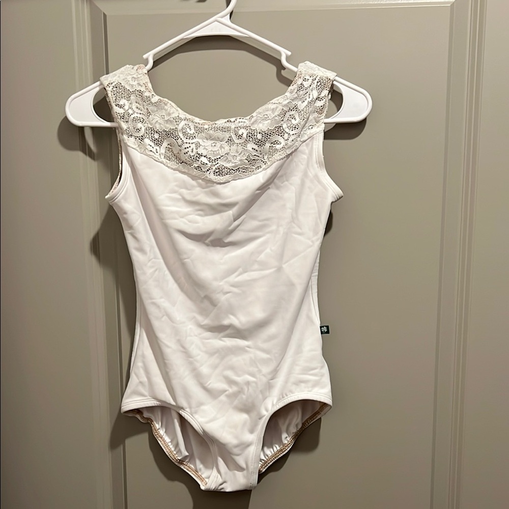 Chic White Lace Women's Bodysuit